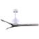 52" Matthews Mollywood White Barnwood Damp Ceiling Fan with Remote