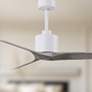 5_52" Matthews Mollywood White Barnwood Damp Ceiling Fan with Remote more views
