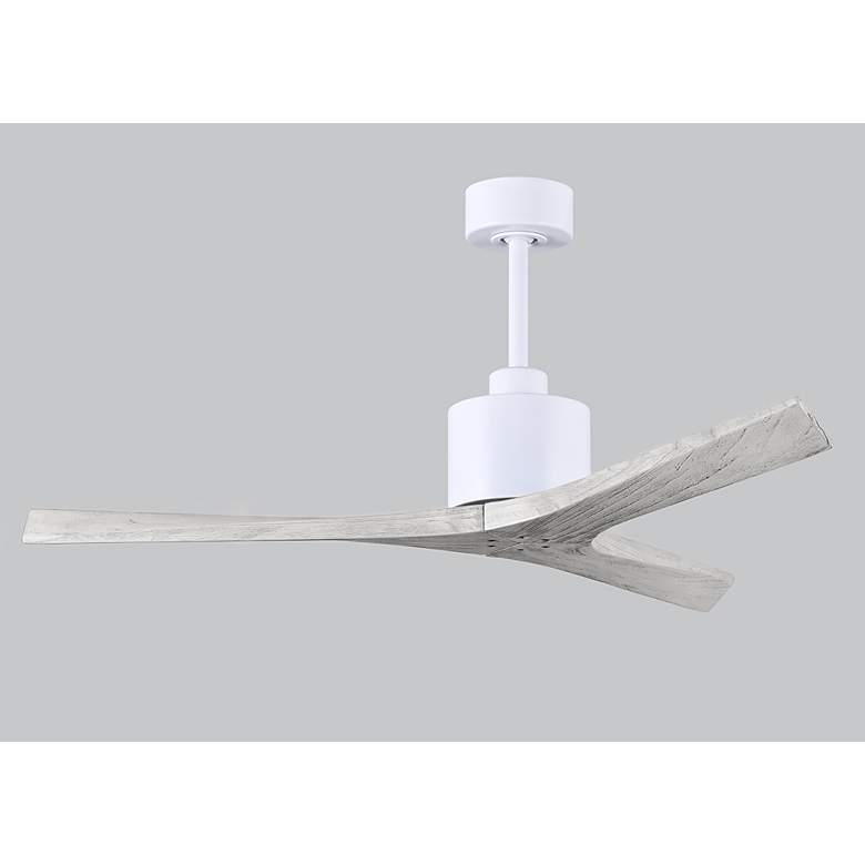 Image 7 52" Matthews Mollywood White Barnwood Damp Ceiling Fan with Remote more views