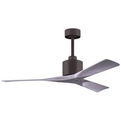 52&quot; Matthews Nan Bronze and Barnwood Outdoor Ceiling Fan with Remote