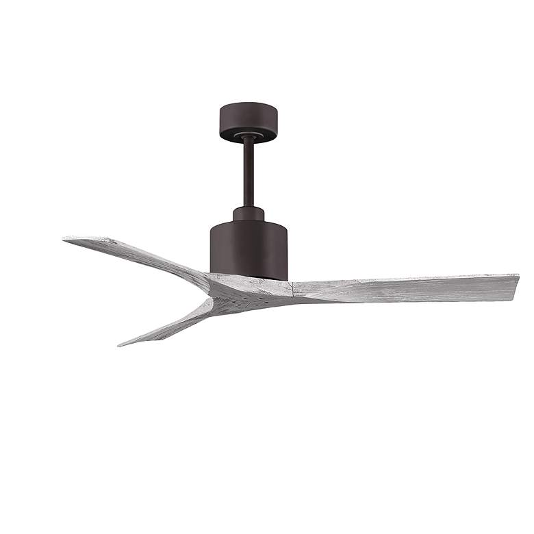 Image 2 52" Matthews Nan Bronze and Barnwood Outdoor Ceiling Fan with Remote more views