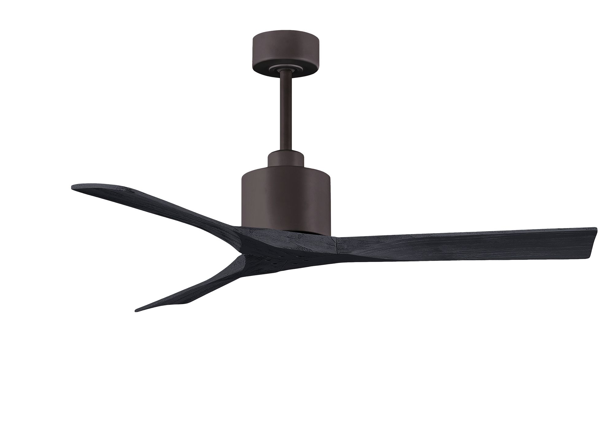 Image 2 52" Matthews Nan Bronze and Black Outdoor Ceiling Fan with Remote more views