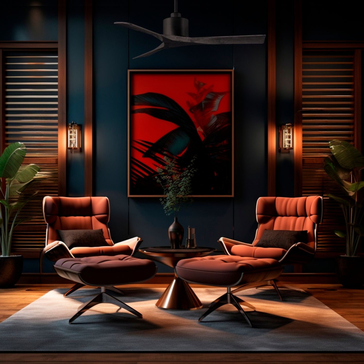 Image 3 52" Matthews Nan Bronze and Black Outdoor Ceiling Fan with Remote more views