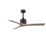 2_52" Matthews Nan Bronze and Gray Ash Outdoor Ceiling Fan with Remote more views