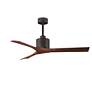 2_52" Matthews Nan Bronze and Walnut Outdoor Ceiling Fan with Remote more views