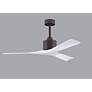3_52" Matthews Nan Bronze and White Outdoor Ceiling Fan with Remote more views