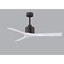 4_52" Matthews Nan Bronze and White Outdoor Ceiling Fan with Remote more views