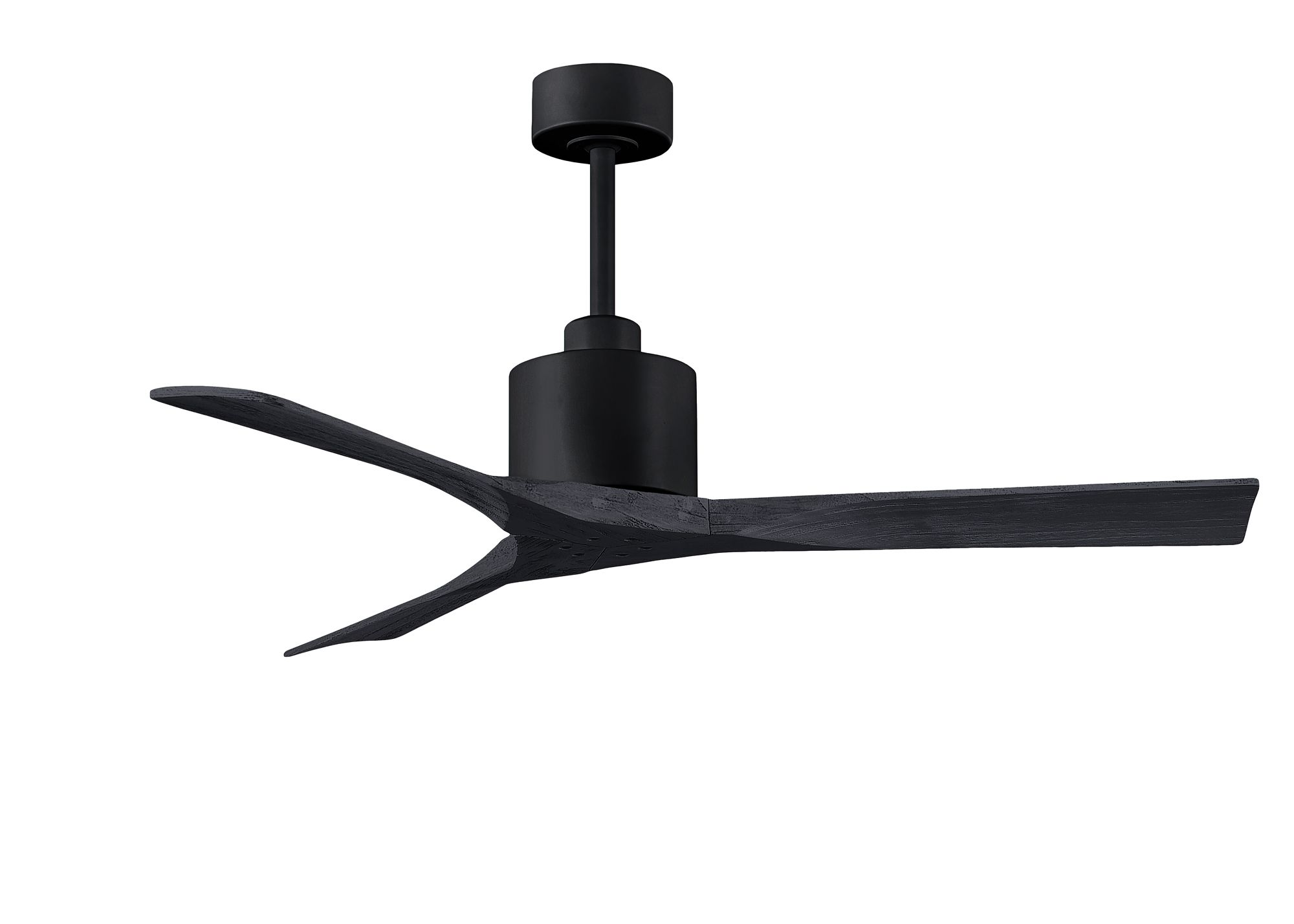 Image 2 52" Matthews Nan Matte Black Outdoor Ceiling Fan with Remote more views