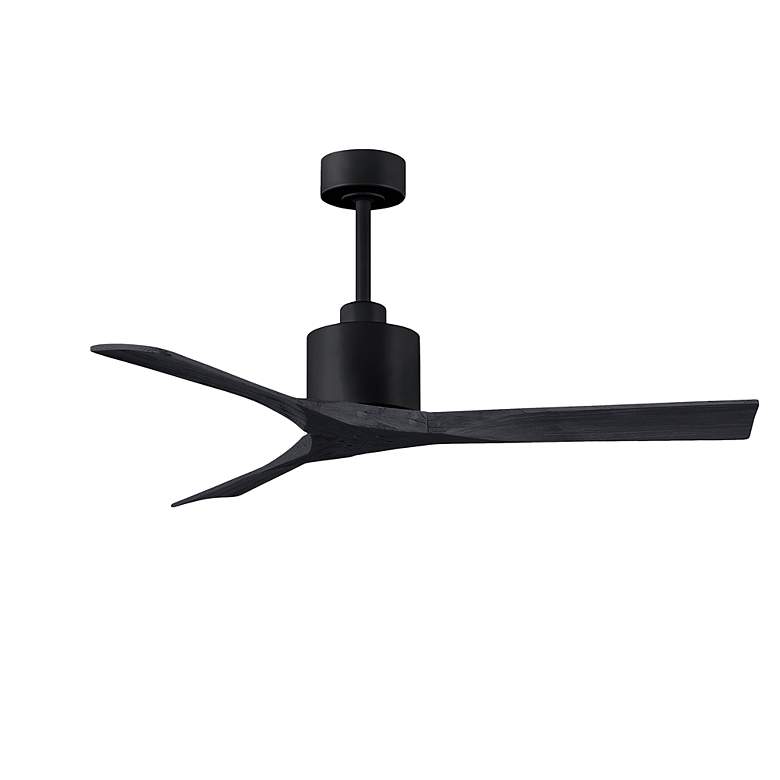 Image 2 52" Matthews Nan Matte Black Outdoor Ceiling Fan with Remote more views