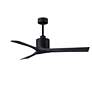 2_52" Matthews Nan Matte Black Outdoor Ceiling Fan with Remote more views