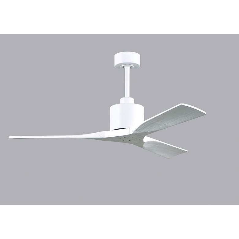 Image 4 52" Matthews Nan Matte White Outdoor Ceiling Fan with Remote more views