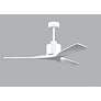 5_52" Matthews Nan Matte White Outdoor Ceiling Fan with Remote more views