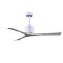 2_52" Matthews Nan White and Barnwood Outdoor Ceiling Fan with Remote more views