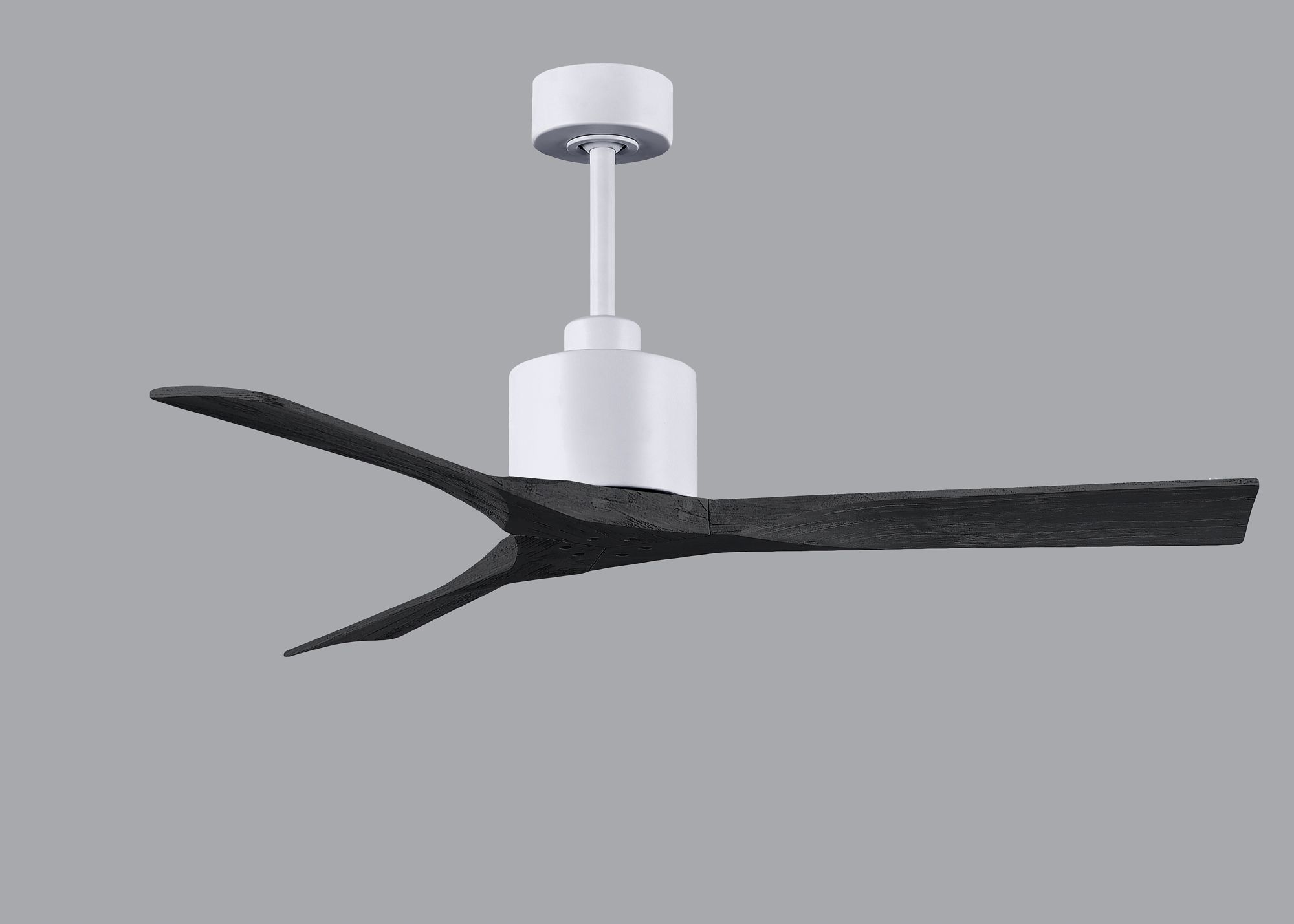 Image 4 52" Matthews Nan White and Black Outdoor Ceiling Fan with Remote more views