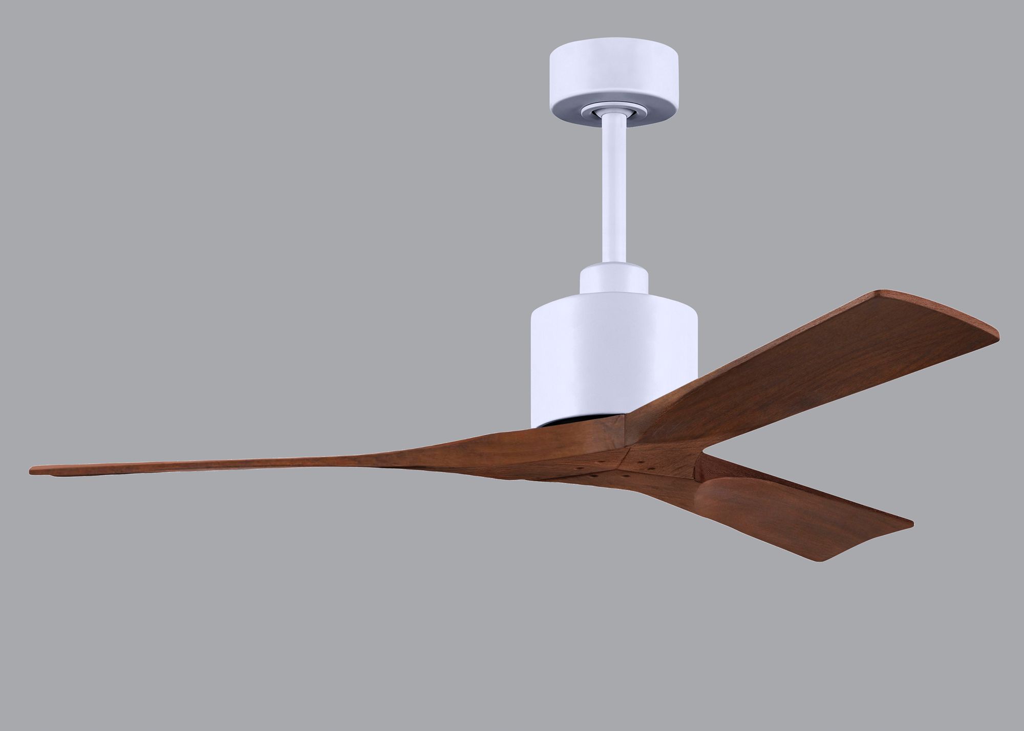 Image 5 52" Matthews Nan White and Walnut Outdoor Ceiling Fan with Remote more views