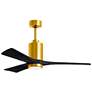 1_52" Matthews Patricia-3 Brass and Black LED Ceiling Fan