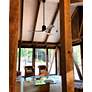 5_52" Matthews Patricia-3 Bronze Walnut LED Damp Ceiling Fan with Remote more views