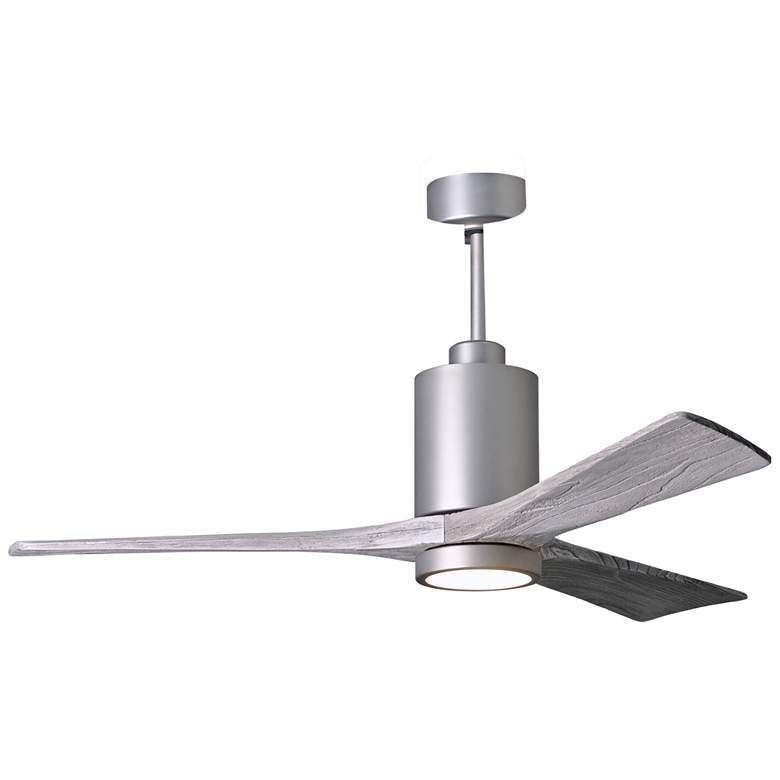 52&quot; Matthews Patricia-3 Brushed Nickel LED Damp Fan with Remote