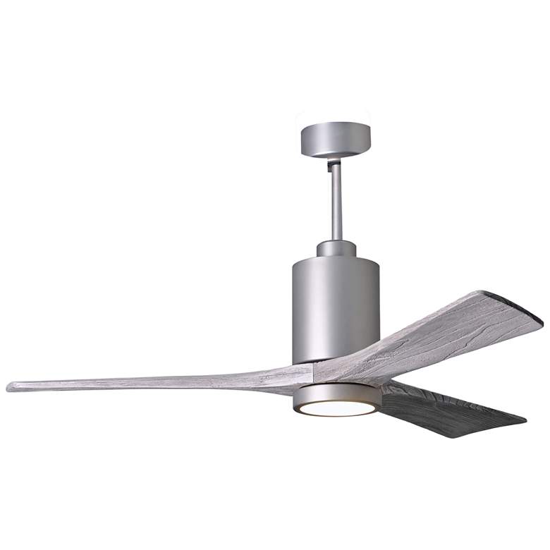 Image 2 52 inch Matthews Patricia-3 Brushed Nickel LED Damp Fan with Remote