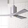 52" Matthews Patricia-3 Brushed Nickel LED Damp Fan with Remote