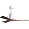 52" Matthews Patricia-3 Gloss White Walnut LED Ceiling Fan