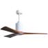 52" Matthews Patricia-3 Gloss White Walnut LED Ceiling Fan