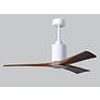 4_52" Matthews Patricia-3 Gloss White Walnut LED Ceiling Fan more views