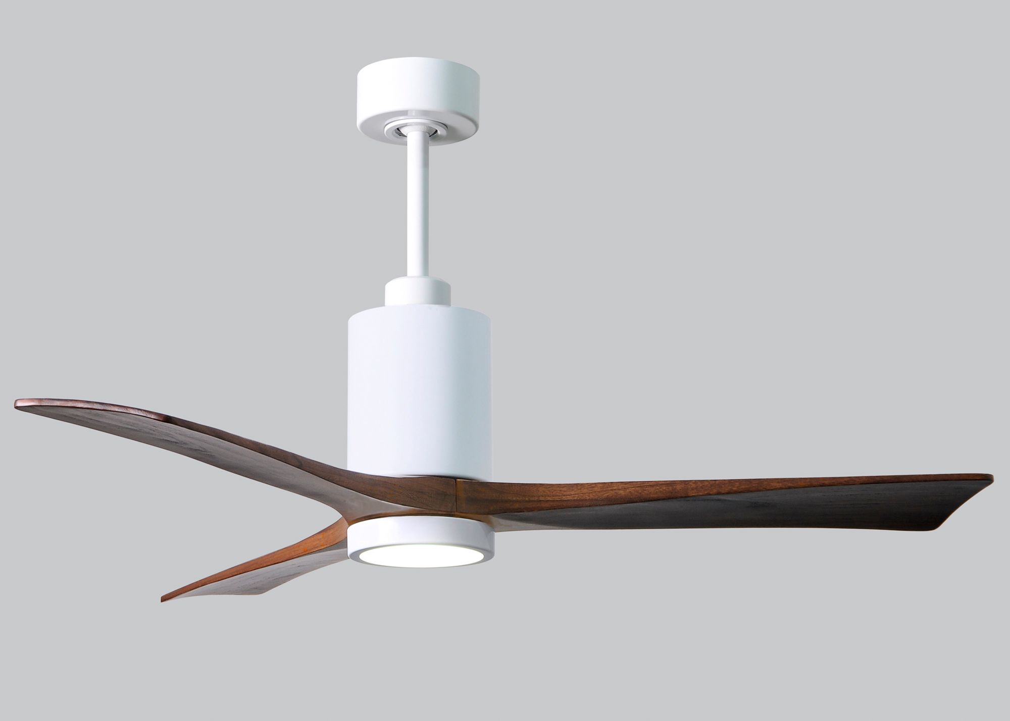 Image 5 52" Matthews Patricia-3 Gloss White Walnut LED Ceiling Fan more views
