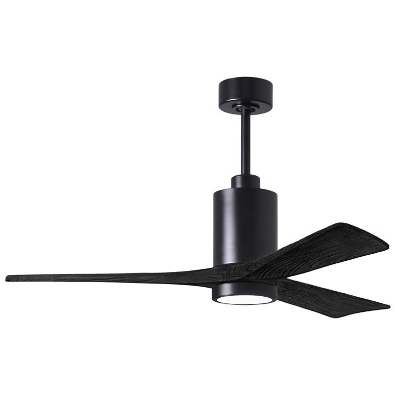 Image 1 52" Matthews Patricia-3 Matte Black LED Ceiling Fan