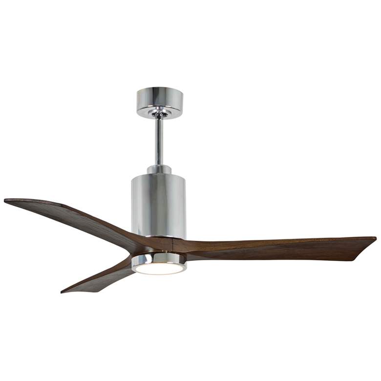 52&quot; Matthews Patricia-3 Polished Chrome LED Ceiling Fan with Remote