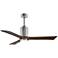 52" Matthews Patricia-3 Polished Chrome LED Ceiling Fan with Remote