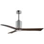 52" Matthews Patricia-3 Polished Chrome LED Ceiling Fan with Remote