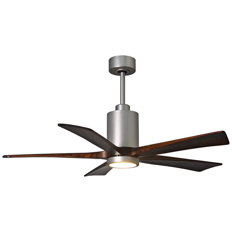 Image 2 52 inch Matthews Patricia-5 Brushed Nickel LED Damp Rated Fan with Remote
