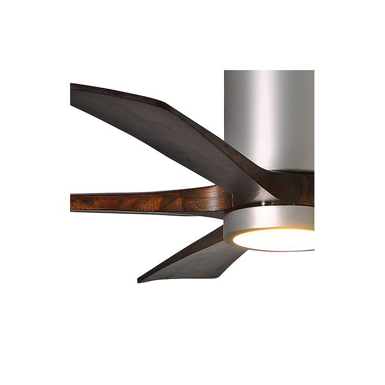 Image 3 52" Matthews Patricia-5 Brushed Nickel LED Damp Rated Fan with Remote more views