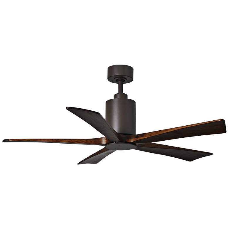 Image 5 52" Matthews Patricia-5 Textured Bronze Damp Rated LED Fan with Remote more views