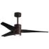 52" Matthews Super Janet LED 3-Blade Bronze Ceiling Fan