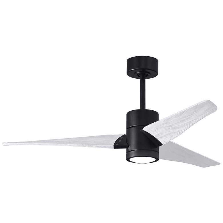 Image 1 52 inch Matthews Super Janet LED Black and White Ceiling Fan