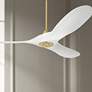 52" Maverick II Brass White DC Ceiling Fan with Remote