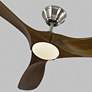 52" Maverick II Brushed Steel LED Damp Rated Ceiling Fan with Remote