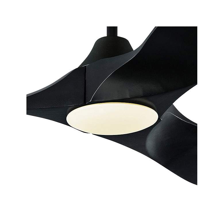 Image 3 52" Maverick II Matte Black LED Ceiling Fan with Remote more views