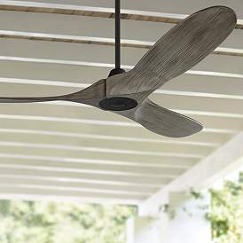 Image1 of 52" Maverick II Pewter Damp Ceiling Fan with Remote