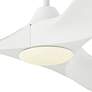 52" Maverick Matte White LED Ceiling Fan With Remote