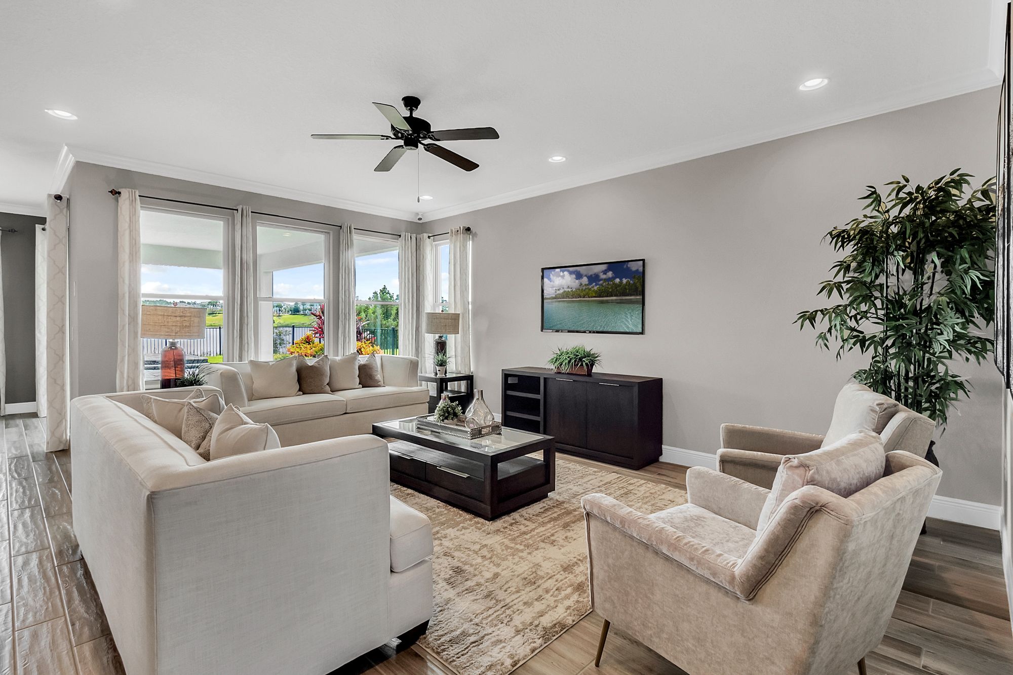 Image 5 52" Maxim Basic-Max Black and Walnut Ceiling Fan with Pull Chain more views