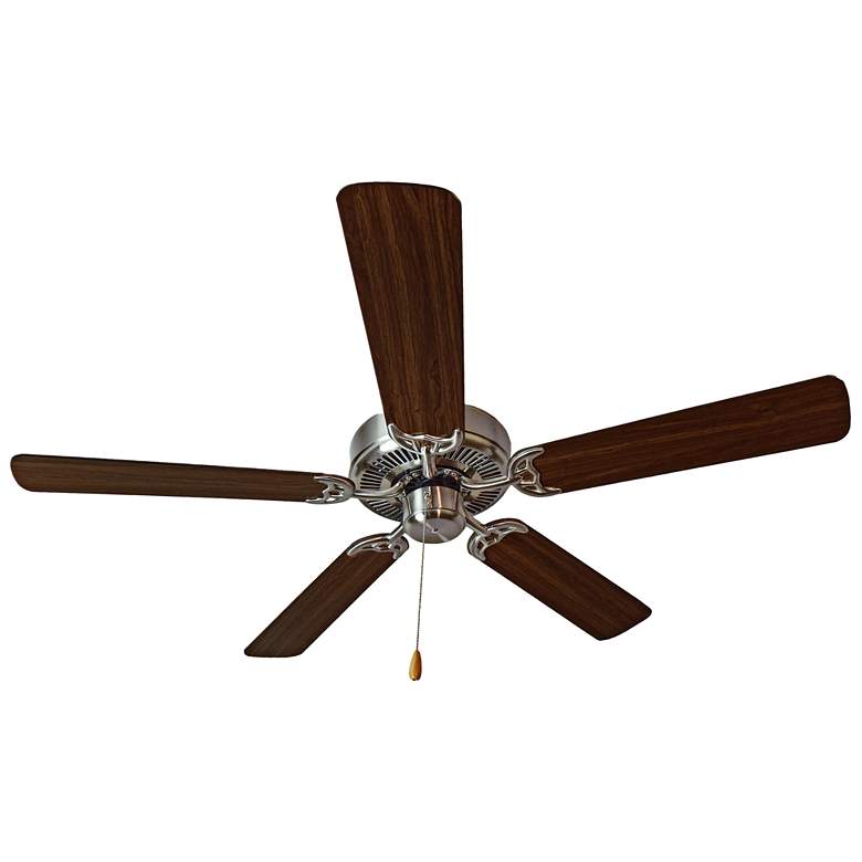 Image 1 52" Maxim Basic-Max Nickel Walnut/Pecan Ceiling Fan