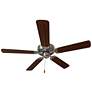 1_52" Maxim Basic-Max Nickel Walnut/Pecan Ceiling Fan