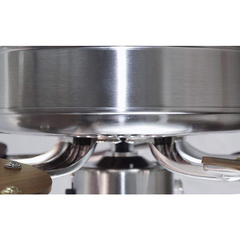 Image 2 52" Maxim Basic-Max Nickel Walnut/Pecan Ceiling Fan more views