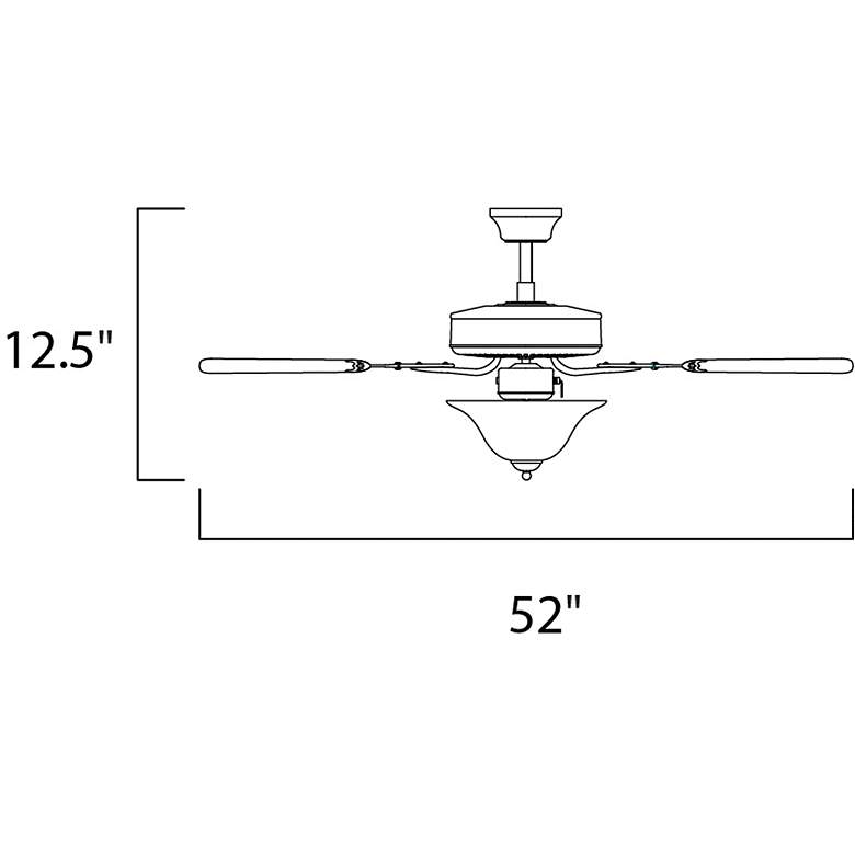 Image 2 52" Maxim Basic-Max Oil-Rubbed Bronze Ceiling Fan more views