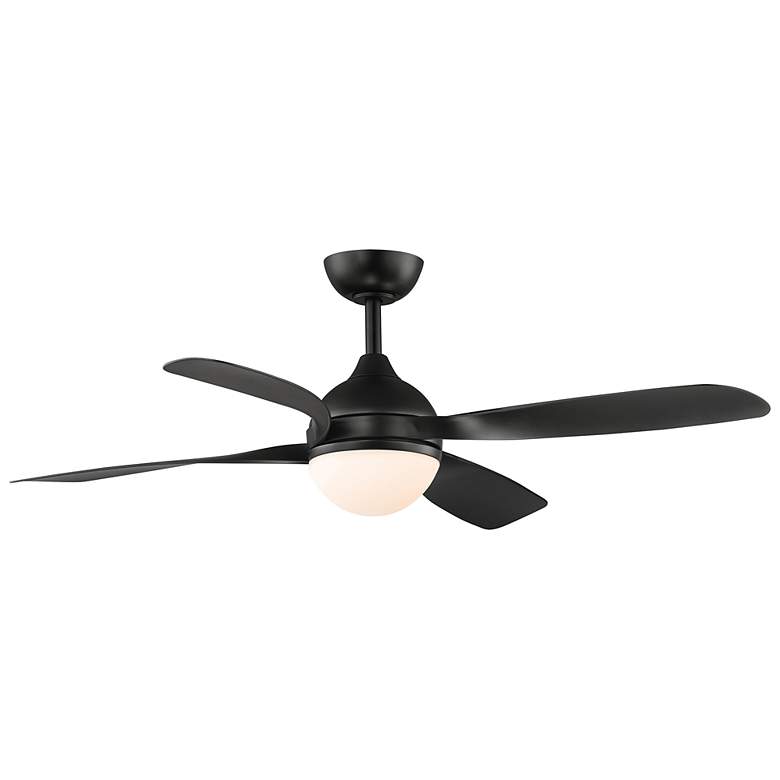 Image 1 52" Maxim Bola Black Indoor Fan w LED Light Kit
