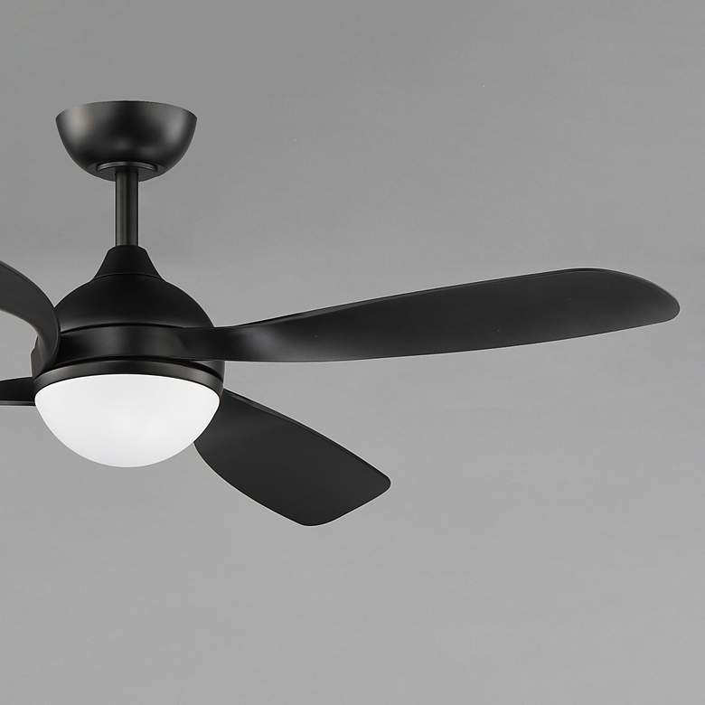 Image 3 52" Maxim Bola Black Indoor Fan w LED Light Kit more views