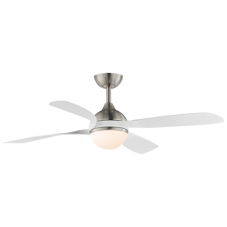 Image 1 52" Maxim Bola Satin Nickel Indoor Fan w LED Light Kit